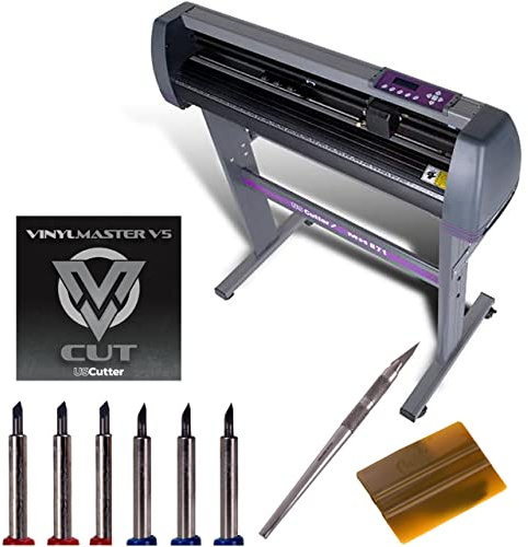 USCutter 28 Inch MH Vinyl Cutter Plotter with Stand and VinylMaster Cut and Tools