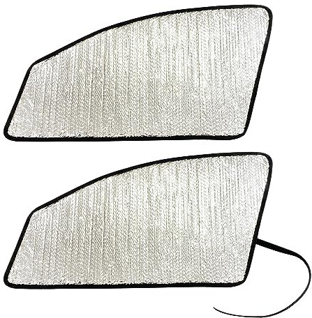 YelloPro Side Window Front Seat Sunshade (Set of 2) Custom Fit for 1996-2024 2025 2026 Chevrolet Express Cargo Passenger Van, 1500, 2500, 3500, 4500, LS, LT, UV Reflector Sun Protection Accessories