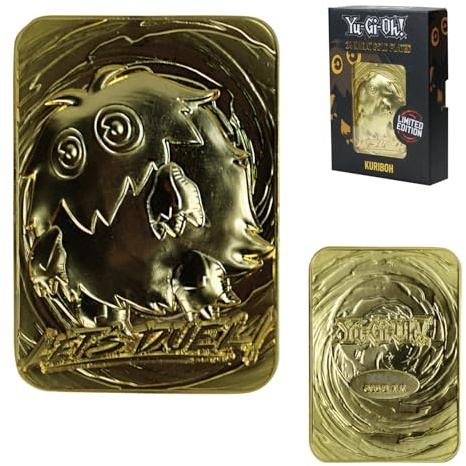 YU-GI-OH! - Kuriboh - Carte en métal plaqué or Collector