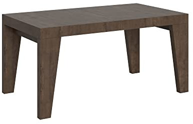 Itamoby, Tisch Naxy, ausziehbar, Nussbaum, 90 x 160 cm, verlängert, 420 cm