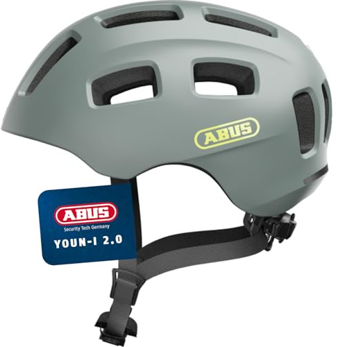 ABUS Casco de bicicleta Youn-I 2.0 - con luz para niños, adolescentes y jóvenes - para niñas y niños