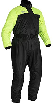 Oxford Products Regntätning Oversuit vått väder motorcykeldräkt, svart/fluo, 4XL, Svart/Fluo