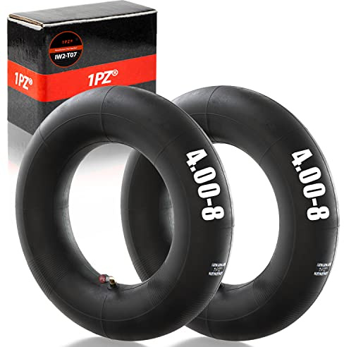 1PZ 4,80/4,00-8 2 Camere d'Aria Valvola Piegata per Carriola Tosaerba | Compatibile con 480/400-8, per Carrelli a Mano, Falciatrici, Generatori, Rimorchi e Carrelli da Cantiere