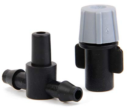 Sprinkler Controller 40pcs Sprinkler Heads Nozzle with 40pcs Tee Joints for Misting Irrigation Automatic Water Irrigation Control System