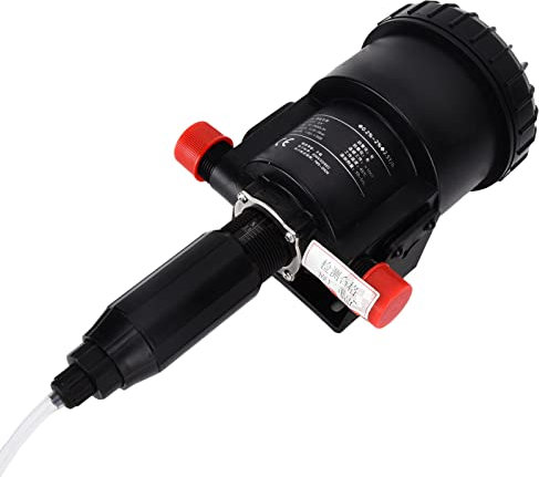 Bewinner 0.2-2% Inyector de Fertilizante Ajustable Bomba Dosificadora de Fertilizante Estructura de Sellado de Agua de Doble Capa para la Industria Manguera de Jardín Ganadería (Negro)