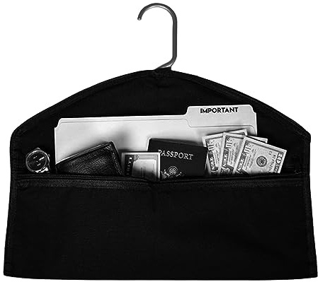 Caja fuerte impermeable, bolsillo oculto, porta documentos secretos, compartimento seguro, caja fuerte secreta para guardar dinero, cabe debajo de la ropa con bolsillo