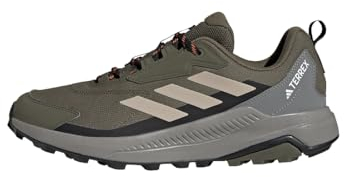 adidas Herren Terrex Anylander Hiking Shoes Wanderschuhe, Olive Strata/Wonder Beige/Core Black, 44 2/3 EU