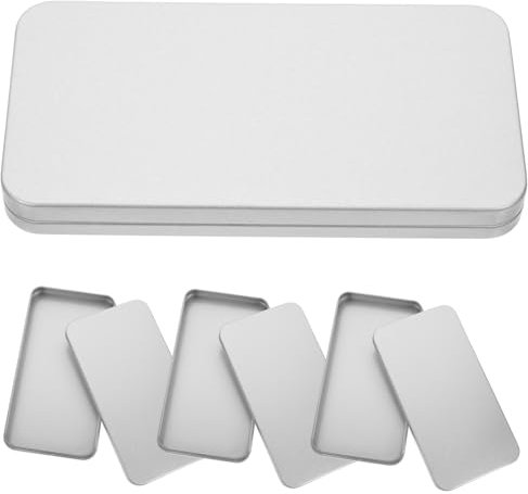 NUOBESTY 4stücke Aufbewahrungsbox Aus Weißblech Container Für Diverse Gegenstände Organizer Für Handyhüllen Und Gehärtete Glasbildschirme Praktisch Und Langlebig