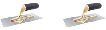 2 Set Trockenbaukellen Edelstahl Softgriff für Mauerbau Beton 24cm