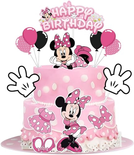 Mädchen Kuchen Topper und Tortendeko Set - Cartoon Cake Dekoration für Kindergeburtstag Party