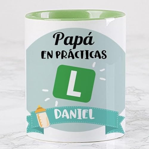 Wanapix | Taza Personalizada Día del Padre | Taza Orginal para Regalar a Papa | Tazas Graciosas | Apto Microondas y Lavavajillas | Padres Primerizos