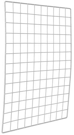 IMIKEYA Metall Wandgitter mit Drahtgitter Weißes Bildergitter Wandpaneel für Büro und Küche Multifunktionale Fotowand mit Memoboard und Deko für Zimmer