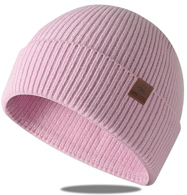 UNNESTAR Gorro de forro polar, gorro de invierno para mujer y hombre, gorro de calavera, regalo cálido, térmico y suave