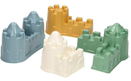Cavallino Toys Cavallino Castle Sand Formen Pastellfarben, 4st.