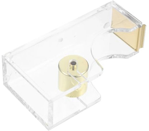 SHOWERORO Distributeur De Ruban Adhésif Acrylique Portable Distributeur De Ruban Adhésif De Bureau Coupe-ruban Sans Base Pour Une Utilisation Au Bureau À Domicile