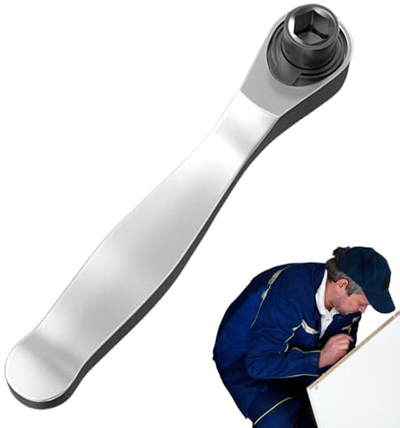 Jongyumo Chiave a cricchetto reversibile da 1/4, 72 denti, cacciavite angolare multifunzione con cricchetto ad angolo retto, accessorio a cricchetto per punti stretti