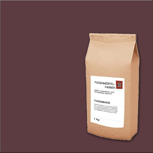 Fugenmörtel-Farben | Einsetzbar für Fugen im Innen- und Außenbereich auf Wand- und Bodenflächen (Schokoladenbraun, 1kg)