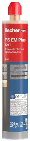 Fischer FIS EM Plus 300 T, Resina Epossidica Ancorante Chimico ad Alte Prestazioni, Tassello Chimico, 300ml