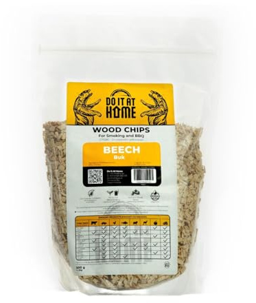 Do It At Home Räucherchips Buche 500g - Größe 4-7mm für Fleisch Gemüse Käse Räuchern BBQ 100% Natur