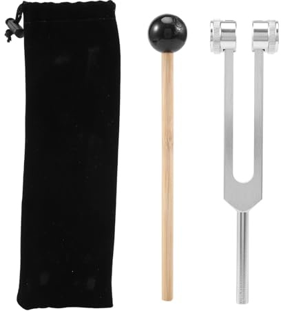 Plmvhpb 256Hz 256C Stimmgabel Aus Aluminiumlegierung mit HäMmern für Testen Des Nervensystems, Klangheilungstherapie, Gesundheitswesen