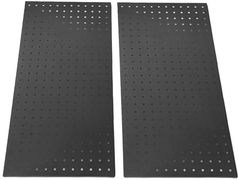 Fabater Panneaux Perforés en Métal, Panneau à Outils de Garage Robuste, 2 Panneaux Muraux pour Organiser les Outils à la Maison
