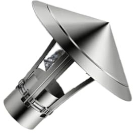 201 Stainless Steel Adjustable Chimney Cap Weatherproof Cone Top Rain Guard