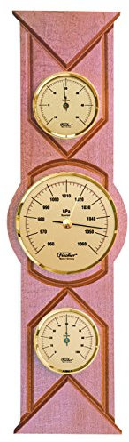 Fischer Wetterstation, Holz, Alder Coloured, 30 x 12.5 x 44 cm