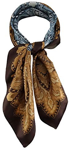 TigerTie Damen Nickituch Halstuch gemustert - Halstuchgröße 60 x 60 cm