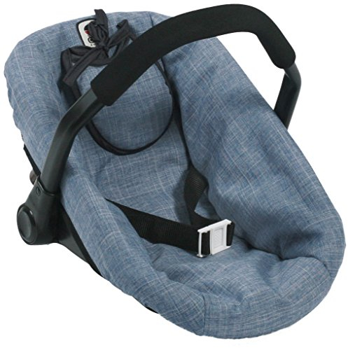 Bayer Chic 2000 708 50 Autositz für Baby-Puppen, Jeans blau