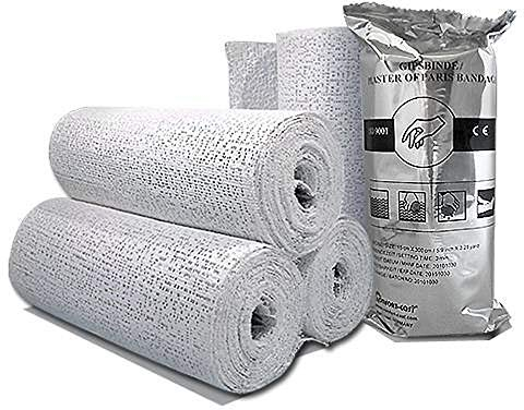 Comfort-Cast - Vendas de yeso (12 unidades, 15 cm x 300 cm, 12 unidades, 15 cm x 3 m, 10 rollos = 36 m)