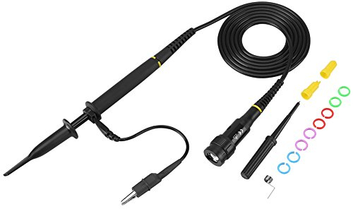 P4060 1: 100 Sonda Oscilloscopio Sonda per Alta Tensione 2000 V 60 MHz, cavo 1,2 m con Estremità BNC Standard Nero