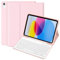 KBCASE Custodia Tastiera per iPad A16 11/10 Generazione,Cover iPad A16 11/10 Generazione con Bluetooth Tastiera (11/10.9 Pollici, 2025/2022), Italiano QWERTY,con Portapenna,Rosa