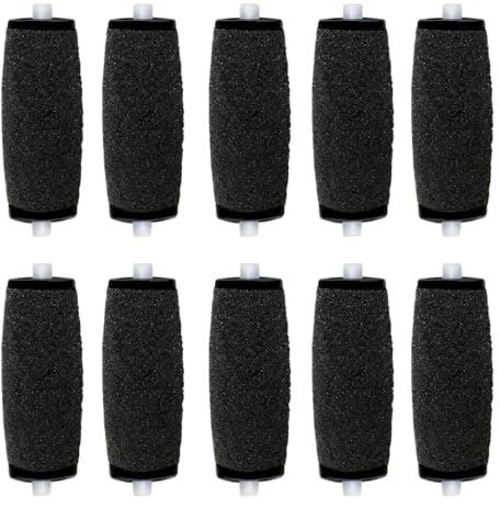 Hsthe Sea 10er Pack Extra Grob Mineral Ersatzrollen, Hornhautentferner,Ersatzrollenkopf Nachfüllpackungen für mit Diamantpartikeln für die Elektrischen Hornhautentferner,Pediküre Fußpflege Set