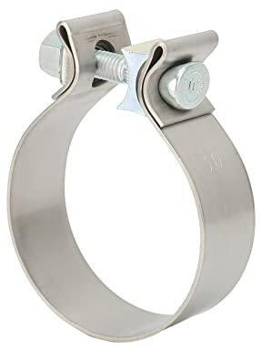 Exhaust Seal Clamp, Universal Band Clamps Rustproof Muffler Clamp High Hardness for Downpipe Header Manifold(3 ies) Sier 3 i Exhaust clamp Clamps 65.5mm Band