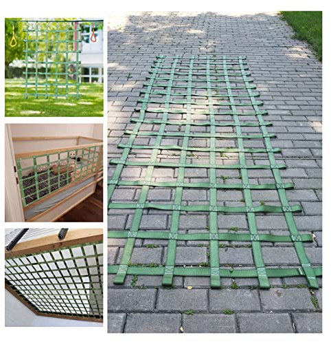 DREAMOSA Climbing Net for Kids,Custom Net Cargo Webbing Playground Netting Climbing Jungle Gym Outdoor Climb Wall Indoor Play Equipment Protection for Hanging Bed,Cargo Net for Ninja Course