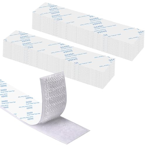 Klettband Selbstklebend Extra Stark, 20 Stück Rechteck Klettverschluss Selbstklebend Klebepads Doppelseitig Wiederverwendbar 2 x 10cm, Weiß