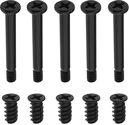 VGOL Kit de 100 tornillos para ventilador de carcasa de computadora, tornillos para ventilador de PC, tornillos para radiador, componentes de ventilador de chasis de computadora, color negro