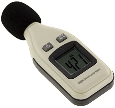 KALEA-INFORMATIQUE Fonometro digitale Decibelmetro da 30dBA a 130dBA con precisione di 0,1dB e memoria Min/Max.