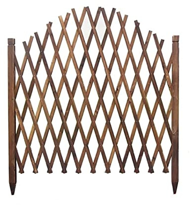 Curved Garden Screen Fence Lattice Panel, Pet Gate, Lawn Balcony Garden Outdoor Wooden Decorative Board Christmas Tree Fence (Size : H100xL178cm)