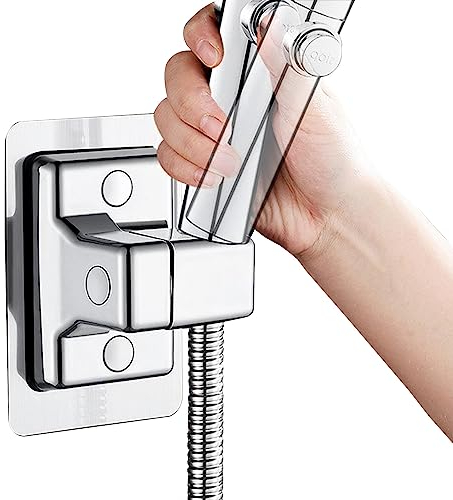 Duschkopfhalterung Ohne Bohren Saugnapf Duschkopf Halterungen Duschhalterung Handbrause Duschbrause Halterung Duschkopfhalter Brausehalter Brausehalterung Duschhalter für Duschstange, 2 Stück