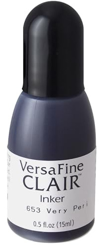 Tsukineko VersaFine Clair Refill Nachfülltinte - 15 ml - Blau, Very Peri - Zubehör Reinker für VersaFine Clair Stempelkissen