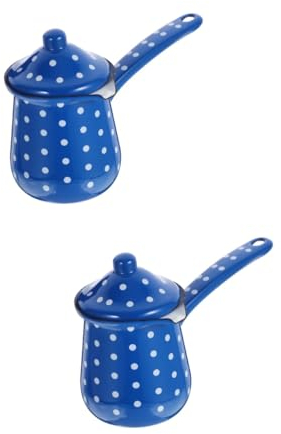 ABOOFAN 2pcs Enamel Pot Kettle Handle and Wear-Resistant for Turkish Coffee Maker Electric Stove Compatible Vintage Design for Home and Use