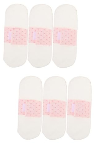 WATIIFUFU 6pezzi Assorbenti Femminili Lavabili Cotone Assorbenti Mestruali Impermeabili e Traspiranti Adatti Per Viaggi Sport e Uso Quotidiano