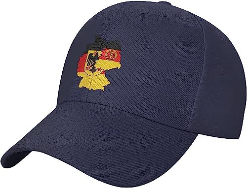 fifbird Deutschland Wappen Deutsche Flagge Unisex Erwachsene Baseballmütze Papa Hut Trucker Cap, navy, Einheitsgröße