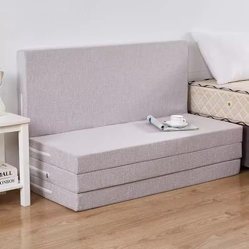 Tragbare faltbare Isomatte mit abnehmbarem Bezug, Druckentlastung & stützende Matratze für Reisen, Camping und Wohnwagen, platzsparendes Schlafsofa in einer Box