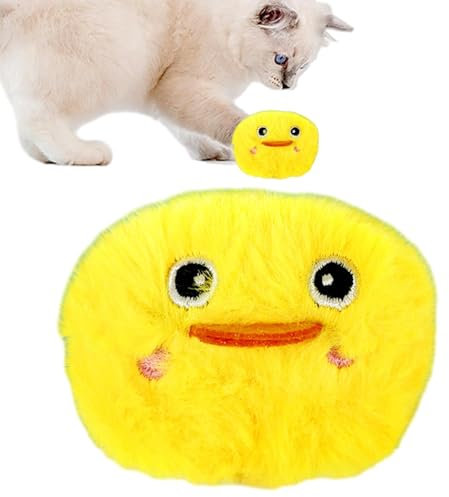Katze Katzenminze Spielzeug, Lustiges Geräuschspielzeug Weiches und Bequemes Design, Plüschtier Interaktives Integriertes Katzenminze-Duft-Pack Quietschspielzeug für Hunde Katzen
