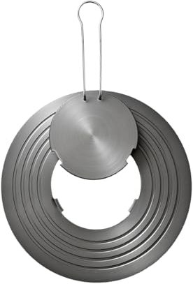 Plaque mijoteuse pratique pour cuisinière à gaz. Répartiteur de chaleur en aluminium avec revêtement antiadhésif. Plaque mijoteuse pratique