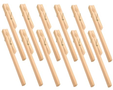 YOSADIER 12 Pinzas de Madera Abrazaderas de Fijación para Tubos de Ensayo y Estructura Simple Diseño Creativo para Laboratorios y Escuelas