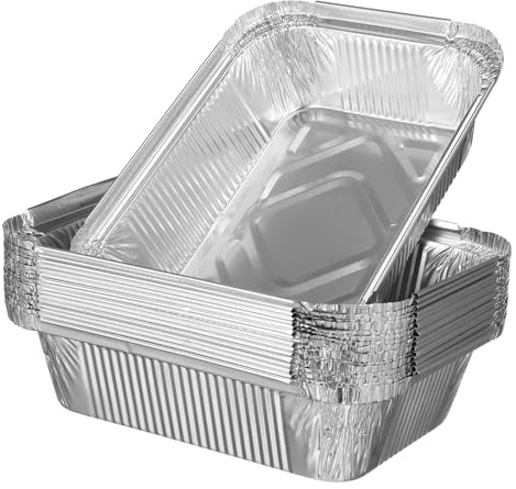 Healifty 20pièces Lot De Plateaux Jetables Plateau Carré Barbecue Pour Griller Et Servir Viandes Et Légumes Pour Fêtes Et Réunions