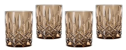 Nachtmann Whisky Gläser, 4-teiliges Set, 295 ml, Tobacco, Noblesse, 104246B, Tumbler aus Kristallglas, Whiskygläser spülmaschinenfest